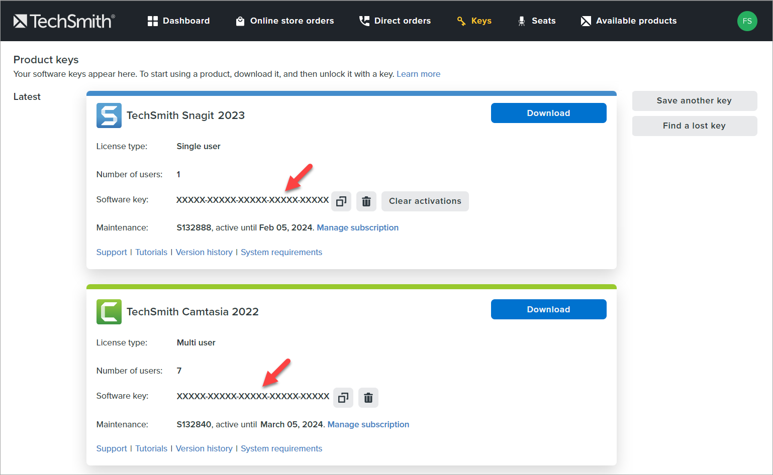 Where Do I Find My Software Key? TechSmith Support