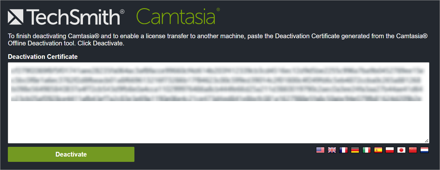 Camtasiaのアクティベーションをクリアします – TechSmith サポート