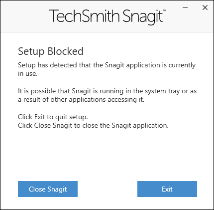 snagit install cause windows 7 problem