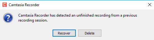 camtasia 9 cant find recorded file