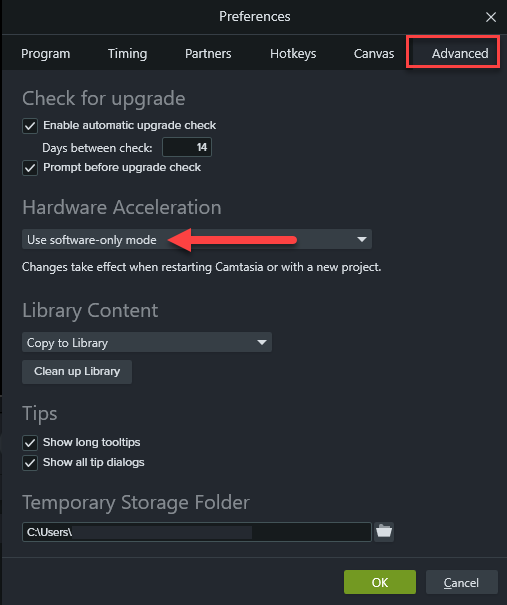 camtasia audio recording