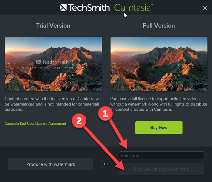 key para camtasia 9