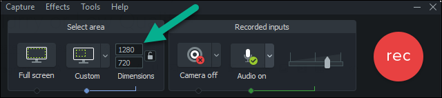 camtasia 9 only opens small window