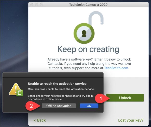 Activate Camtasia Offline TechSmith Support