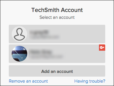 techsmith account