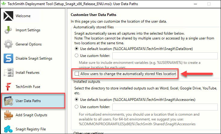 how to stop snagit video capture default