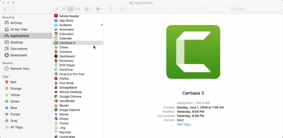 camtasia for mac does not see my external usb microphone