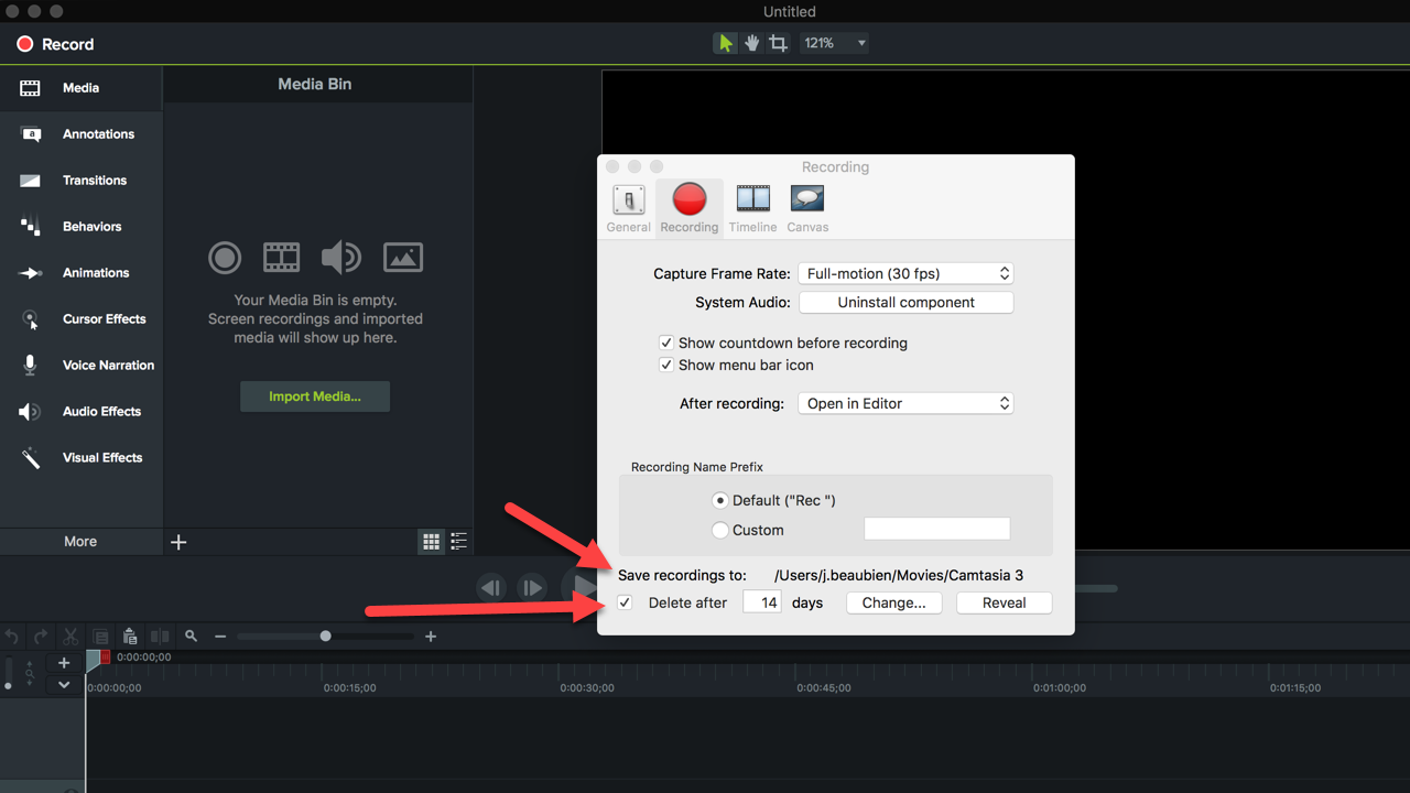 reset your camtasia studio 8 trial 2017